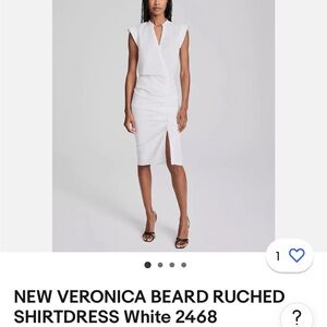 Veronica Bread asymmetrical white dress. Brand new. Tags on.
